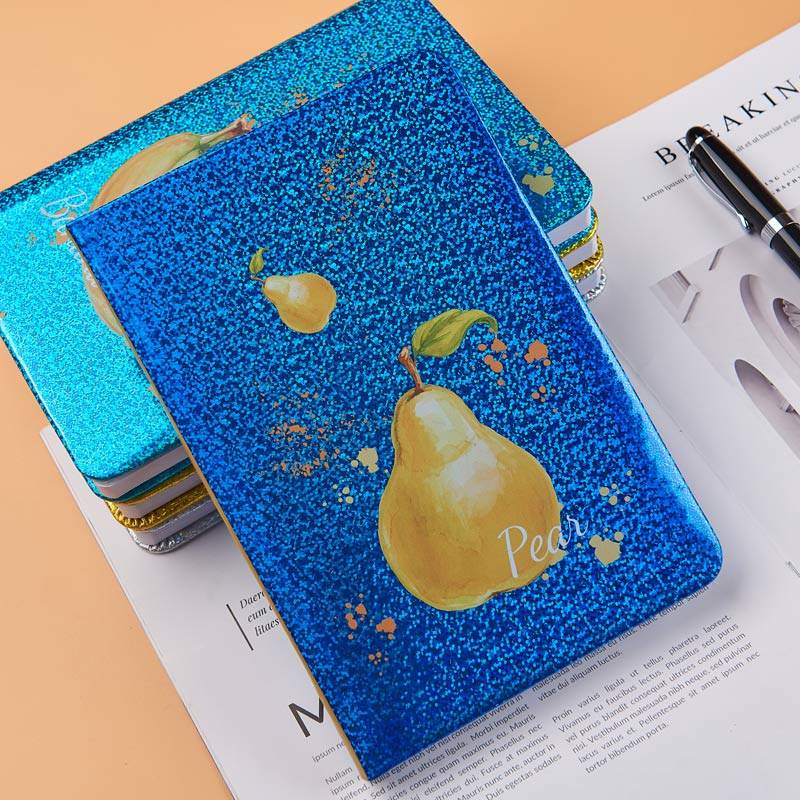 A5 neon Pu with fruit printing hardcover notebook D-39027