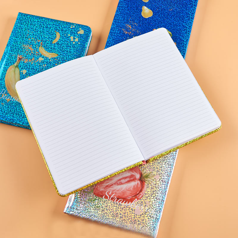 A5 neon Pu with fruit printing hardcover notebook D-39027