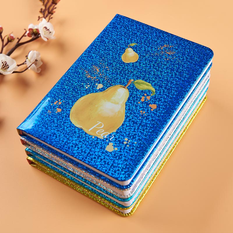 A5 neon Pu with fruit printing hardcover notebook D-39027